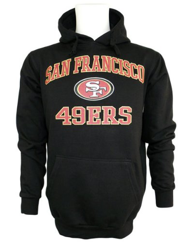 Majestic San Francisco 49ers Contact NFL Hoodie Sweatshirt (S)