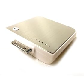 Aluminium Silver iPhone 4s 4 Power Station a Handy battery pack for your iPhone 4s / 4 / 4GS - Long Lasting Battery best for Emergency charging source