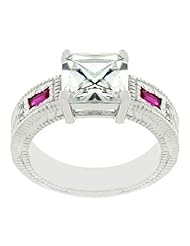 Prima Donna Ruby CZ Ring