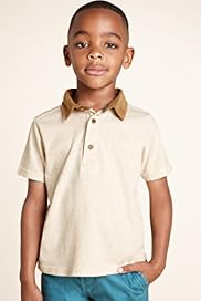 Boys Limited Pure Cotton Corduroy Collar Polo Shirt