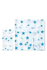 5 Pack Star Print Muslin Cloths