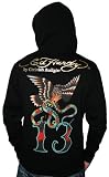 ED HARDY Christian Audigier Mens 13 Eagle Tattoo Zip Up Fleece Hooded Sweatshirt Hoodie Shirt Black 41HzI6WJ8DL. SL160 ED HARDY Christian Audigier Mens 13 Eagle Tattoo Zip Up Fleece Hooded Sweatshirt Hoodie Shirt Black