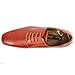 Ferro Aldo Brown Herringbone Snipe Toe Men's Dress Shoes Lace up Oxfords 19277b