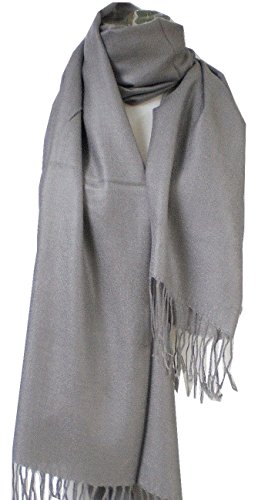 Premium Pashmina Shawl Wrap Scarf - Grey