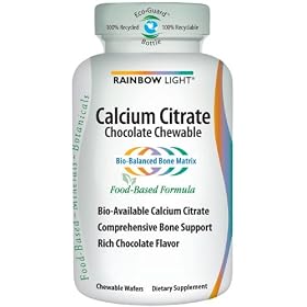 Rainbow Light Chewable Calcium Citrate Multi-Mins, 45 Tabs
