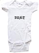 PAIGE / Hurry Up - Name-series - White or Pink Onesie / Baby T-shirt