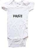 PAIGE / Hurry Up - Name-series - White or Pink Onesie / Baby T-shirt