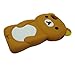 GummyCase Premium 3D Lovely Cute Teddy Bear Silicon Soft Case Cover for Apple iPhone 5/5S (Brown) - Retail Packaging