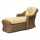 IMAGE OF Reflections Chaise Seat Cushion Fabric: Canvas Navy