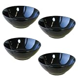 BIA Cordon Bleu Malibu Coupe Soup/Cereal Bowls, Set of 4, Black