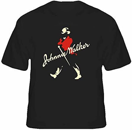 LeadingTshirts Johnnie Johnny Walker Whiskey Booze Alcohol Top Hat T-Shirt X-Large Black