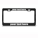 Your Text Is Here Metal Custom license plate frame Tag Holder