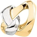 14K Two Tone Gold Chain Slide