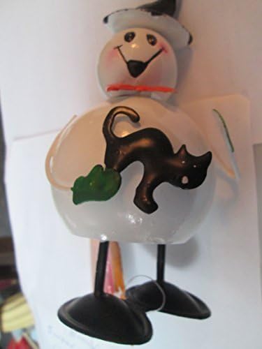 Halloween metal Bobble Character Spook with Spider or Snowman with Cat (Comment Area Denotes Which One You Get) by CS Pharmacy