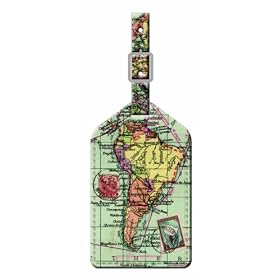 Wild and Wolf Map Luggage Tag