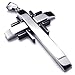 KONOV Black Silver Stainless Steel Cross Mens Womens Necklace Pendant 24 inches Chain