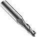 Niagara Cutter TCA330 Carbide End Mill, Uncoated (Bright), 3 Flutes, 2 Degree Taper End, 3/4" Cutting Length, 3/32" Cutting Diameter