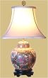 Asian Furniture & D&eacute;cor - 23" Fine Chinese Rose Medallion Round Tea Jar Decorative Oriental Lamp