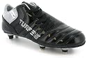 Turf 90 "Turf 90 Iii" Boys Side Lace Soft Ground Screw In Stud Football Boots - Black/Silver