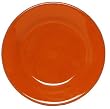 Terracotta Glazed Pottery Brown Red Clay Salad Plate 8.5"D Set / 2