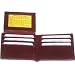 100%Genuine EEl Skin Bi-fold Mens Wallet Burgundy #E316