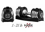 XMark Pair of 25 lb. Adjustable Dumbbells XM-3305