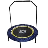 Fitness Trampolin Ø 100 cm, mit Haltegriff, 2 fach faltbar