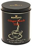 Bentleys Ginger Peach Tea, 50-Count, 3.09-Ounce Tin (Pack of 6)
