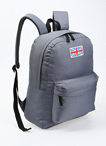 LOOGU UK Brand Zeepack Heavy Duty Backpack for School, Travel & Hiking (Silver Grey)