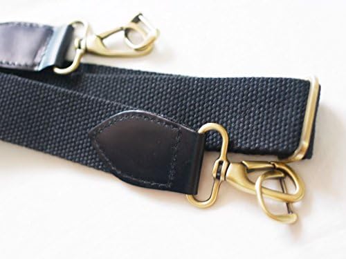 New Strong Clip with Leather Cotton Tote Bag Strap for Bag Repair Long 110cm, Free Pig Handmade