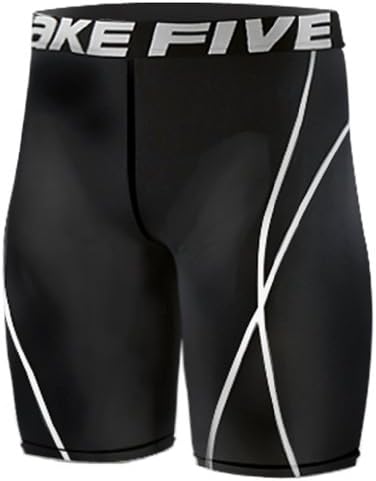 New 022 Skin Tights Compression Base Layer Black Running Short Pants Mens