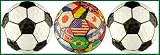 Soccer Balls w/ International Flags Golf Balls