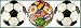 Soccer Balls w/ International Flags Golf Balls
