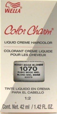 Wella Color Charm Liquid #1070 Honey Beige Blonde Haircolor (Case of 6) by Wella Color Charm
