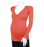 Michael Stars Maternity Supima Long Sleeve Surplice
