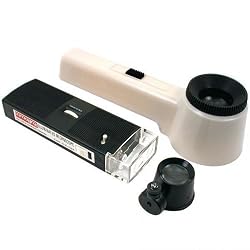 10X Loupe Illuminated Magnifier Microscope 60X to 100X