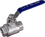 1/2" 304 Stainless Steel Ball Valve WOG1000