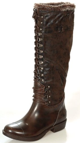 RAIN BOOTS Waterproof Winter Women's Brown Boots product image