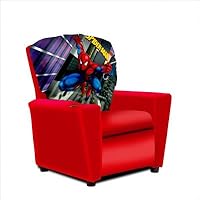 Marvel Comics Spiderman Red Cupholder Children's Recliner