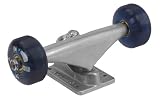 NHS Bullet Skateboard Trucks and Wheel Combo Set - Two Trucks 127mm Wide - Two 53mm Bullet Blue Clear Shot Wheels and Bearings
