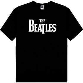 Beatles logo Black t-shirt