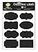 Chalkboard Labels with Liquid Chalk Marker Pen - 48 Pack - Premium Reusable Stickers