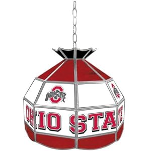 Trademark Ohio State Glass Tiffany Lamp - 16-inch diameter