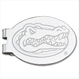 University Of Florida Laser-Etched Money Clip - Basketball Shape