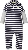 カーターズ carter's アパレル basic line ロンパース ネイビー ホワイト ボーダー 綿 118A062 【並行輸入品】 12ヶ月