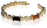 Gold Tone Oriental Magnetic Multi Stone Link 0.25