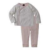 Tea Collection Baby-girls Newborn Lotus Jacket and Pant Set, Rose Petal, 3/6 Months