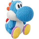 Light Blue Yarn Yoshi Amiibo (Yoshi's Woolly World Series)