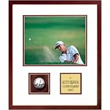Scott Simpson Framed Autographed Golf Ball with 8x10 Photograph