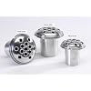 Silver Aluminium Grave Vase Container Insert 13cm